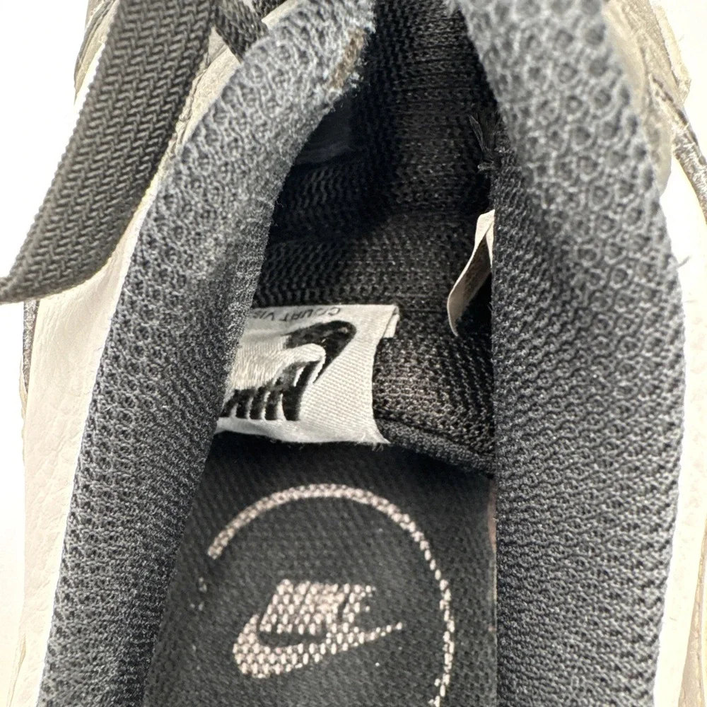 Nike court Vision Low Casual Shoes Men's White/Black‎ Used HM9862-001 Size 8.5